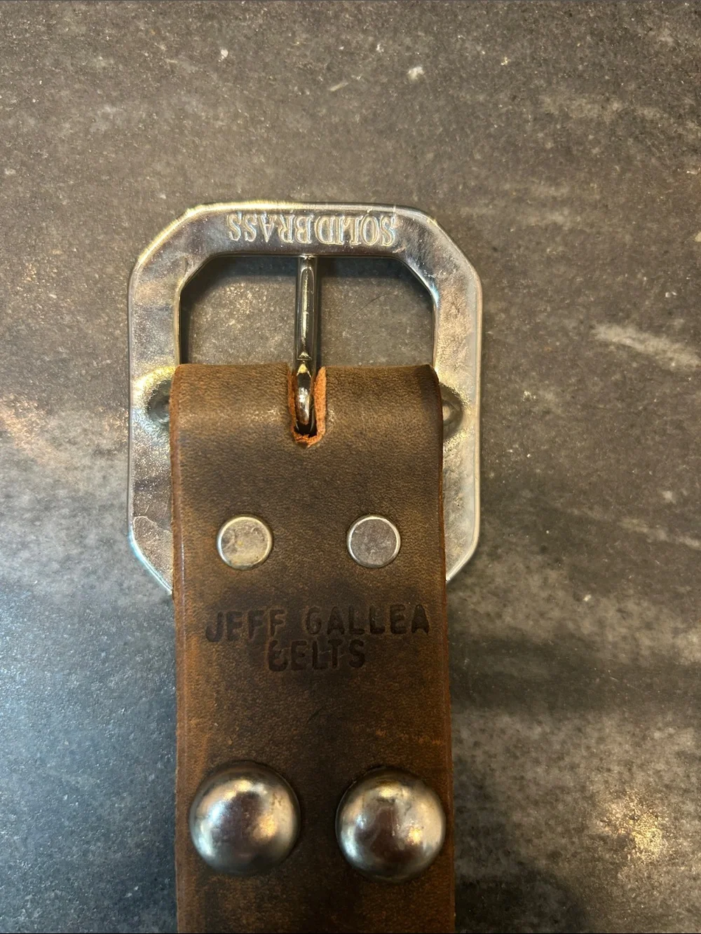Jeff Gallea Studded Leather Belt